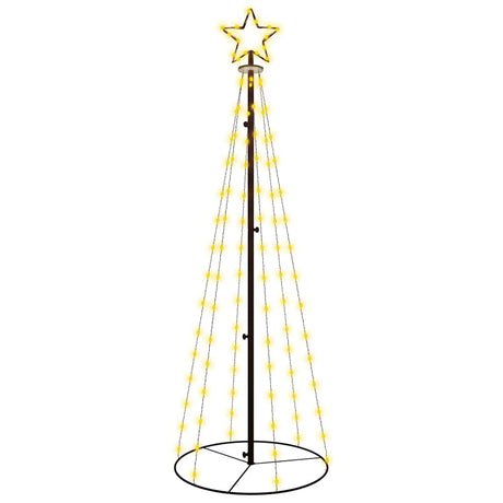 Vidaxl kegelkerstboom 108 led's 70x180 cm warmwit