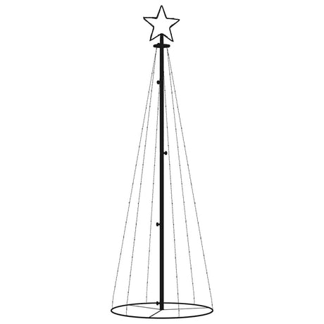 Vidaxl kegelkerstboom 108 led's 70x180 cm warmwit
