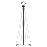 Vidaxl kegelkerstboom 108 led's 70x180 cm blauw