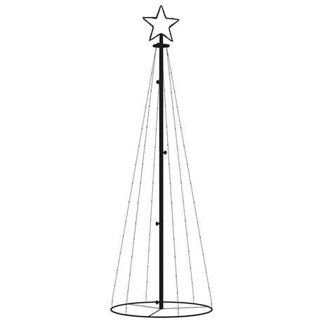 Vidaxl kegelkerstboom 108 led's 70x180 cm meerkleurig