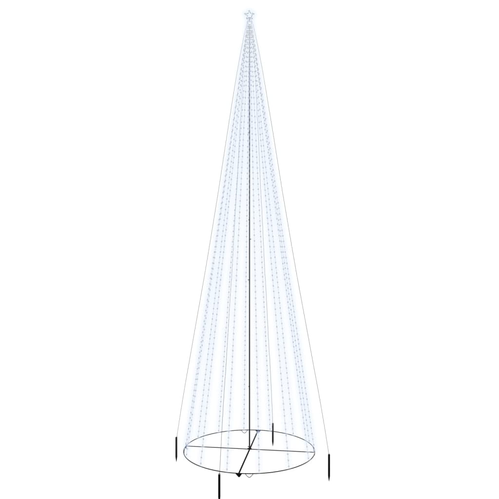 Vidaxl Kegelkerstboom 1134 LED BIANCO CREDDO 230x800 cm