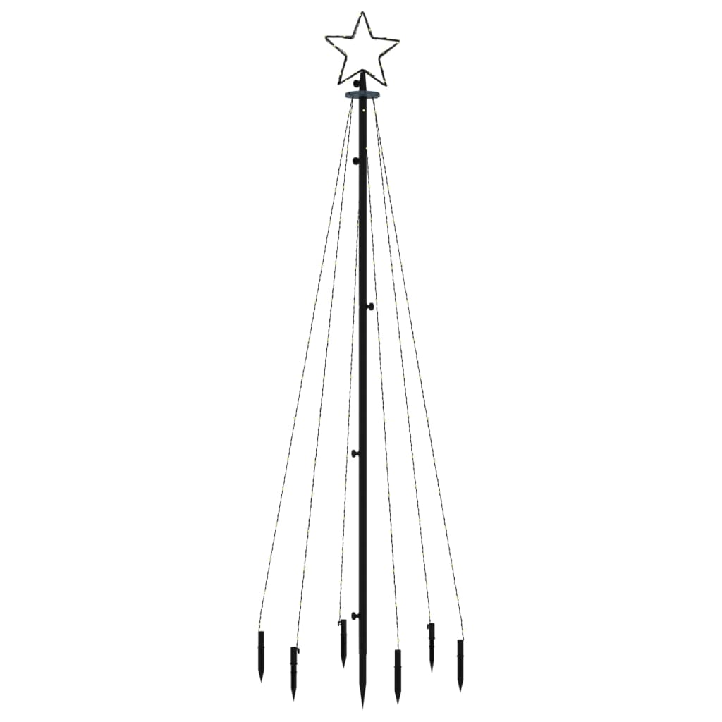 Vidaxl Christmas tree with ground pin 108 LEDs warm white 180 cm