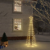 Vidaxl Christmas tree with ground pin 108 LEDs warm white 180 cm