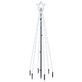 Vidaxl Tree di Natale con perno macinato 108 LED BIANCO CREDDO 180 cm