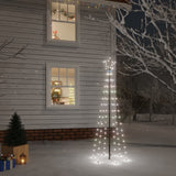 Vidaxl kerstboom met grondpin 108 led's koudwit 180 cm