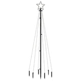 Vidaxl kerstboom met grondpin 108 led's blauw 180 cm