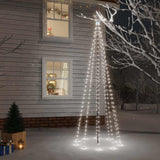 Vidaxl kerstboom met grondpin 310 led's koudwit 300 cm