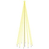 VidaXL Kerstboom met grondpin 732 LED's warmwit 500 cm