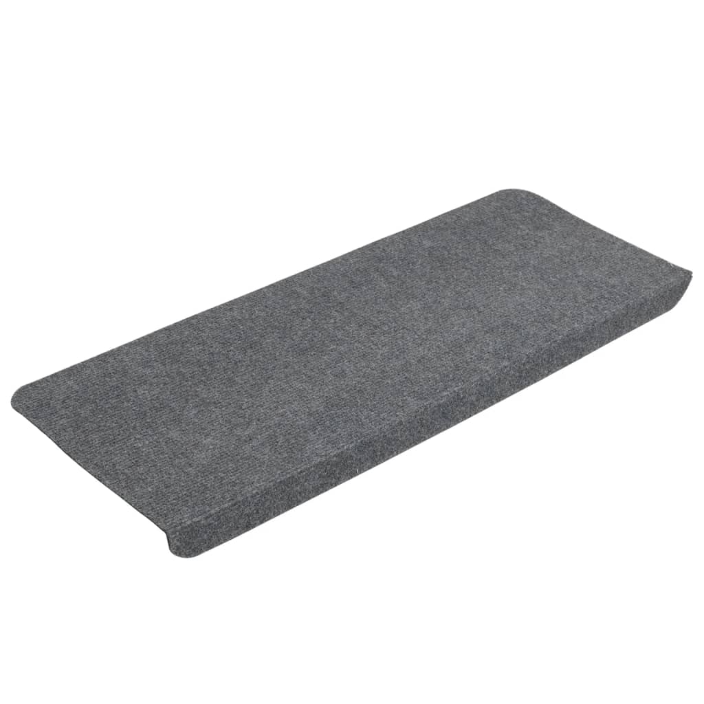 Vidaxl Mats d'escalier auto-adhésifs 15 ST 65X24.5x3,5 cm Gray