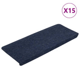 Vidaxl Stair Mats Self -Adhesive 15 ST 65x24,5x3,5 cm modrá