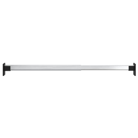 Vidaxl kledingroedes 2 st telescopisch 58-100 cm zilverkleurig