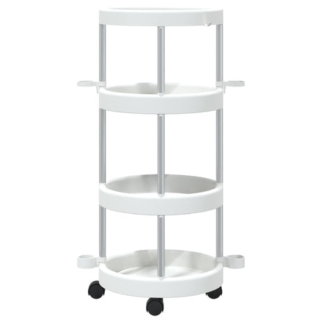 Vidaxl schoonmaakwagen met opbergmand aluminium