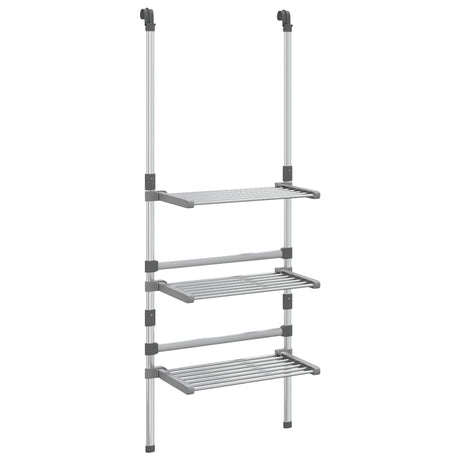 Vidaxl droogrek 3-laags hangend aluminium