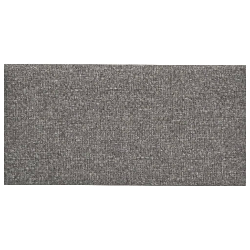 Vidaxl Wall panels 12 pcs 0.54 m² 30x15 cm fabric light gray