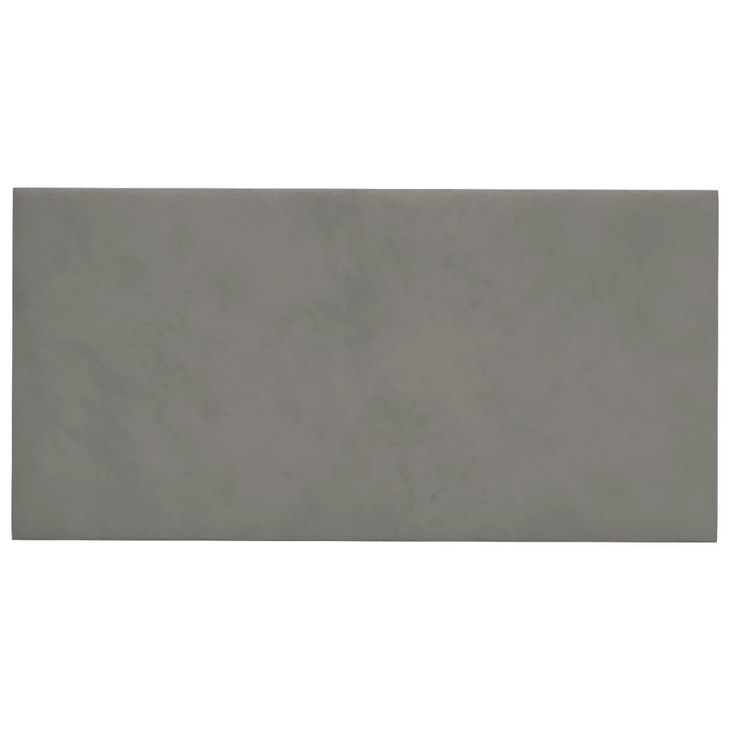 Vidaxl Wall panels 12 pcs 0.54 m² 30x15 cm velvet light gray