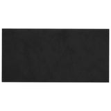 Paneles de pared Vidaxl 12 PCS 0.54 m² 30x15 cm Velvet Negro