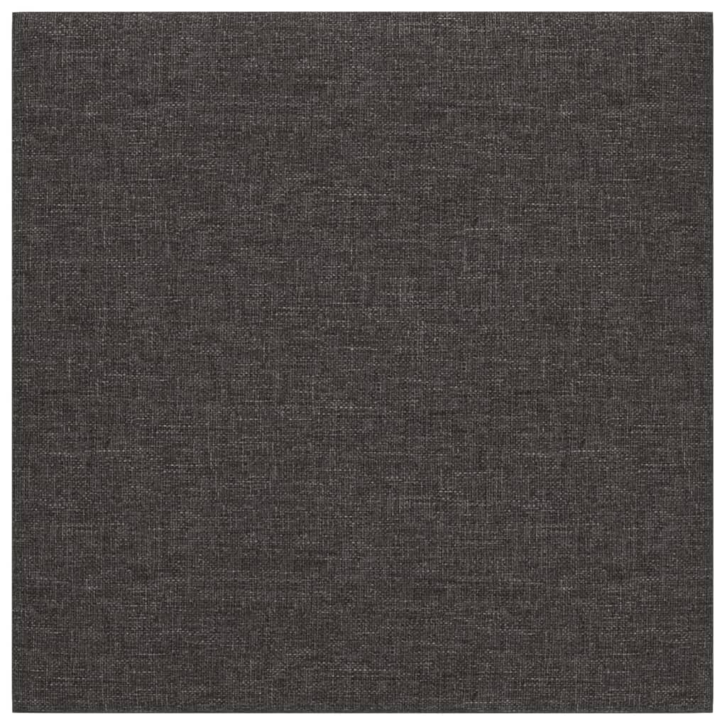 Panneaux muraux vidaxl 12 st 1,08 m² 30x30 cm tissu gris foncé