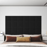 Vidaxl Wall panels 12 st 1.08 m² 30x30 cm fabric black