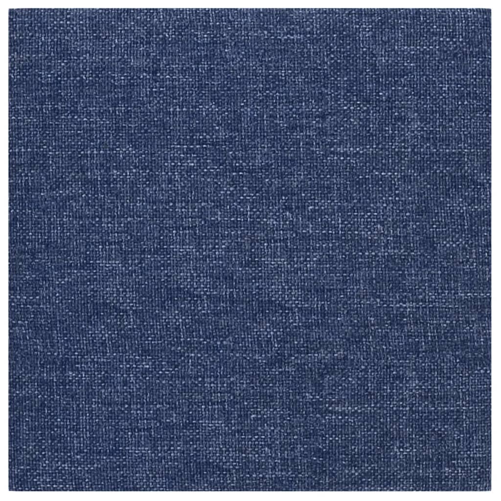 Pannelli a parete Vidaxl 12 ST 1,08 m² 30x30 cm tessuto blu