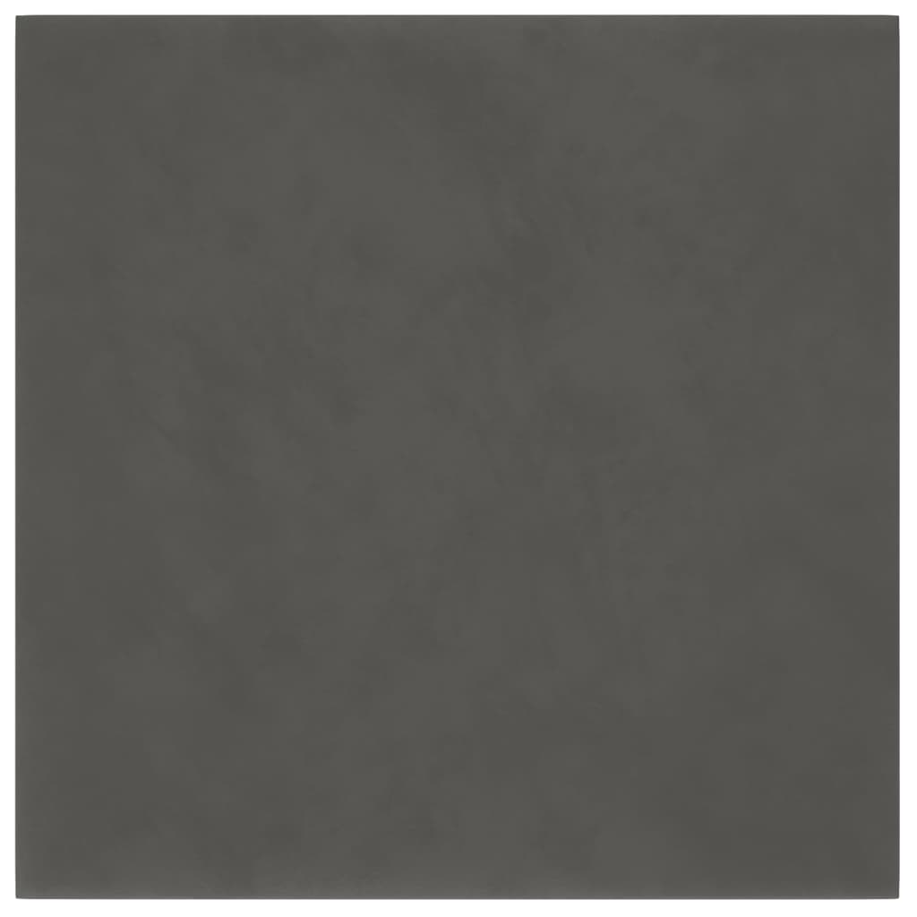 Paneles de pared Vidaxl 12 ST 1.08 m² 30x30 cm Velvet Grey Dark Gray