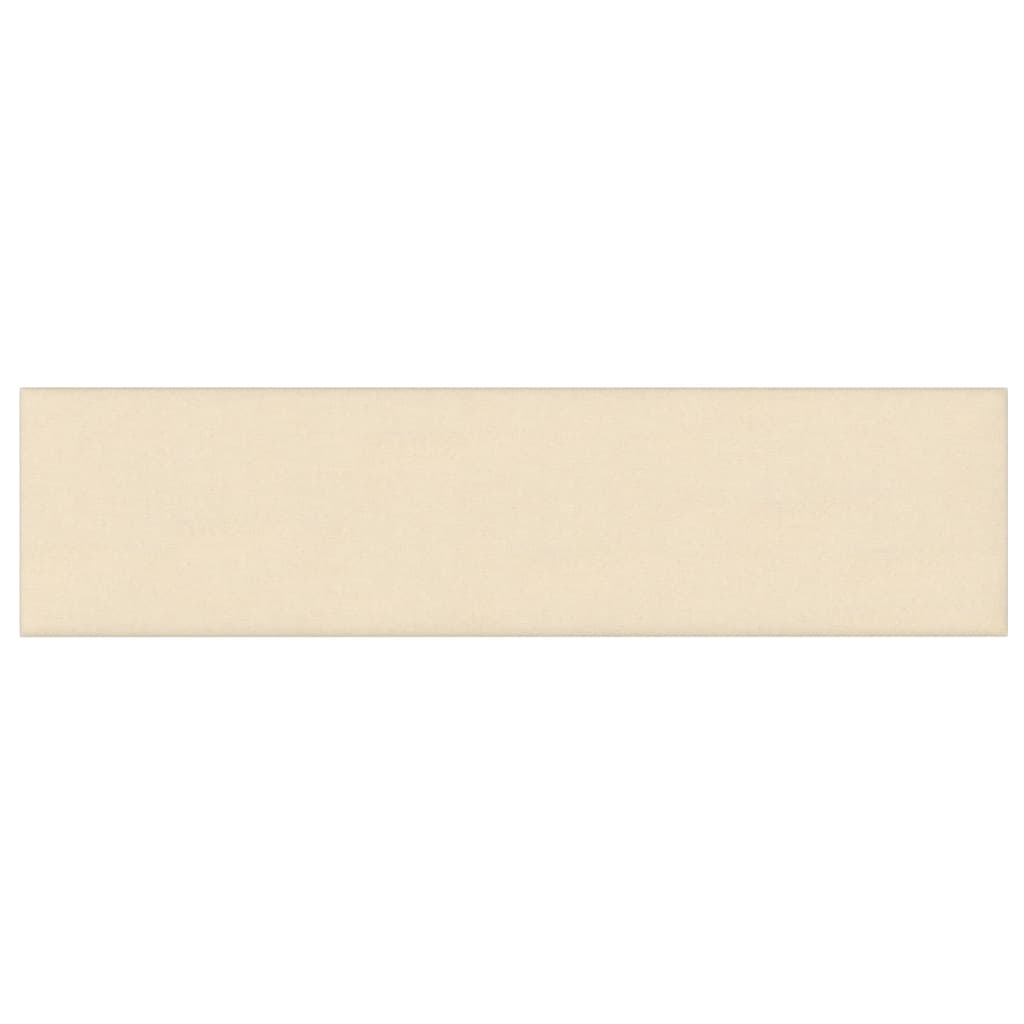 Panneaux muraux Vidaxl 12 ST 1,08 m² 60x15 cm Crème de tissu -Colore