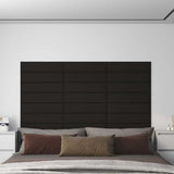 Vidaxl wandpanelen 12 st 1,08 m² 60x15 cm stof zwart