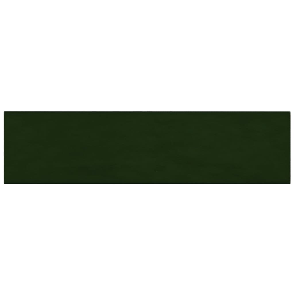 Vidaxl Wall panels 12 st 1.08 m² 60x15 cm velvet dark green