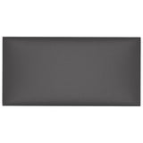 Paneles de pared Vidaxl 12 st 2.16 m² 60x30 cm de cuero artificial gris