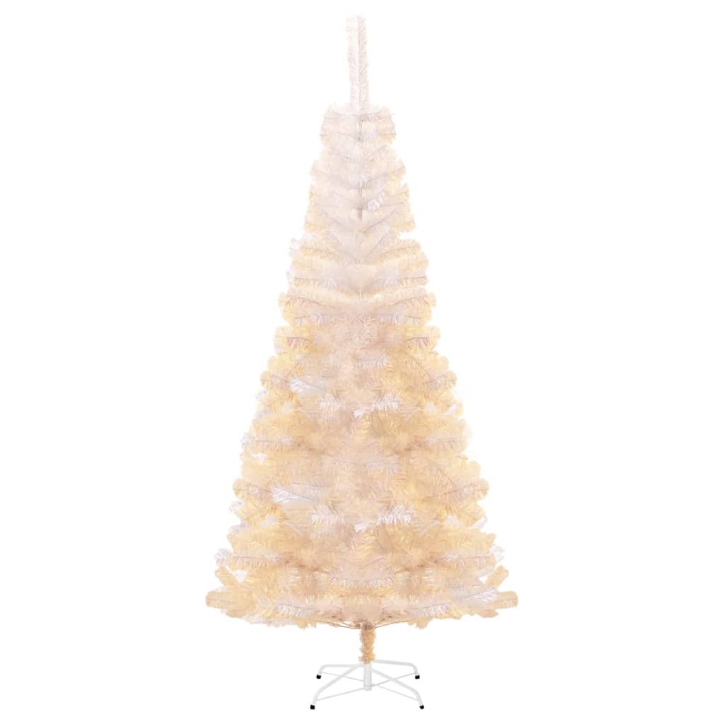 Vidaxl Kunstkerstboom z iridescentnimi konci 240 cm PVC White