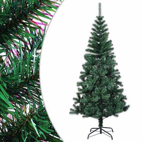 Vidaxl kunstkerstboom met iriserende uiteinden 150 cm pvc groen