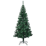 Vidaxl kunstkerstboom met iriserende uiteinden 180 cm pvc groen