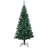 Vidaxl Kunstkerstboom z iridescentnimi konci 210 cm PVC zelena