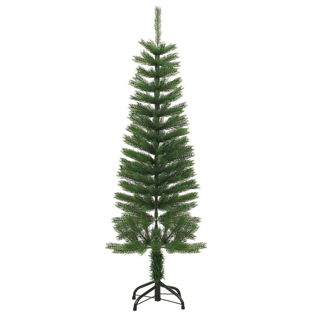 Vidaxl Kunstkerstboom s standardnimi ozkimi 120 cm PE