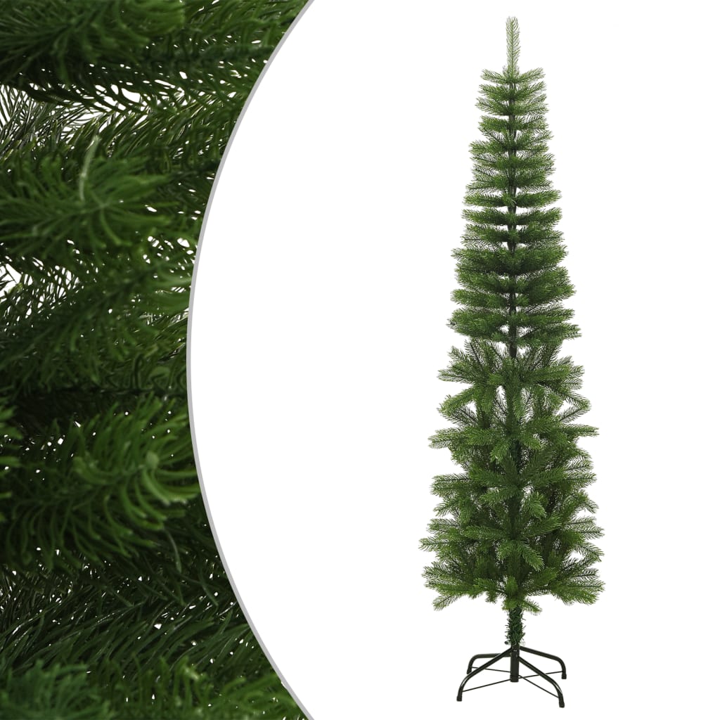 Vidaxl Kunstkerstboom s standardnimi ozkimi 210 cm PE