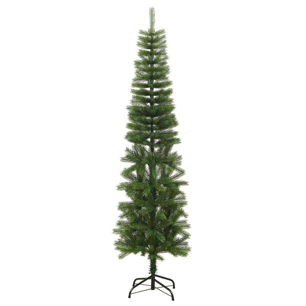 Vidaxl Kunstkerstboom s standardnimi ozkimi 210 cm PE