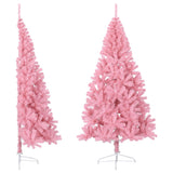 Vidaxl Kunstkerstboom s standardnim pol 240 cm PVC Pink