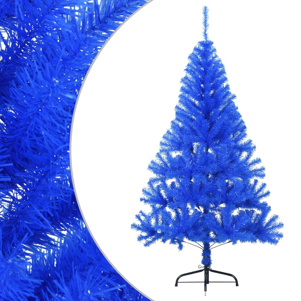 Vidaxl Kunstkerstboom s standardno pol 120 cm PVC Blue