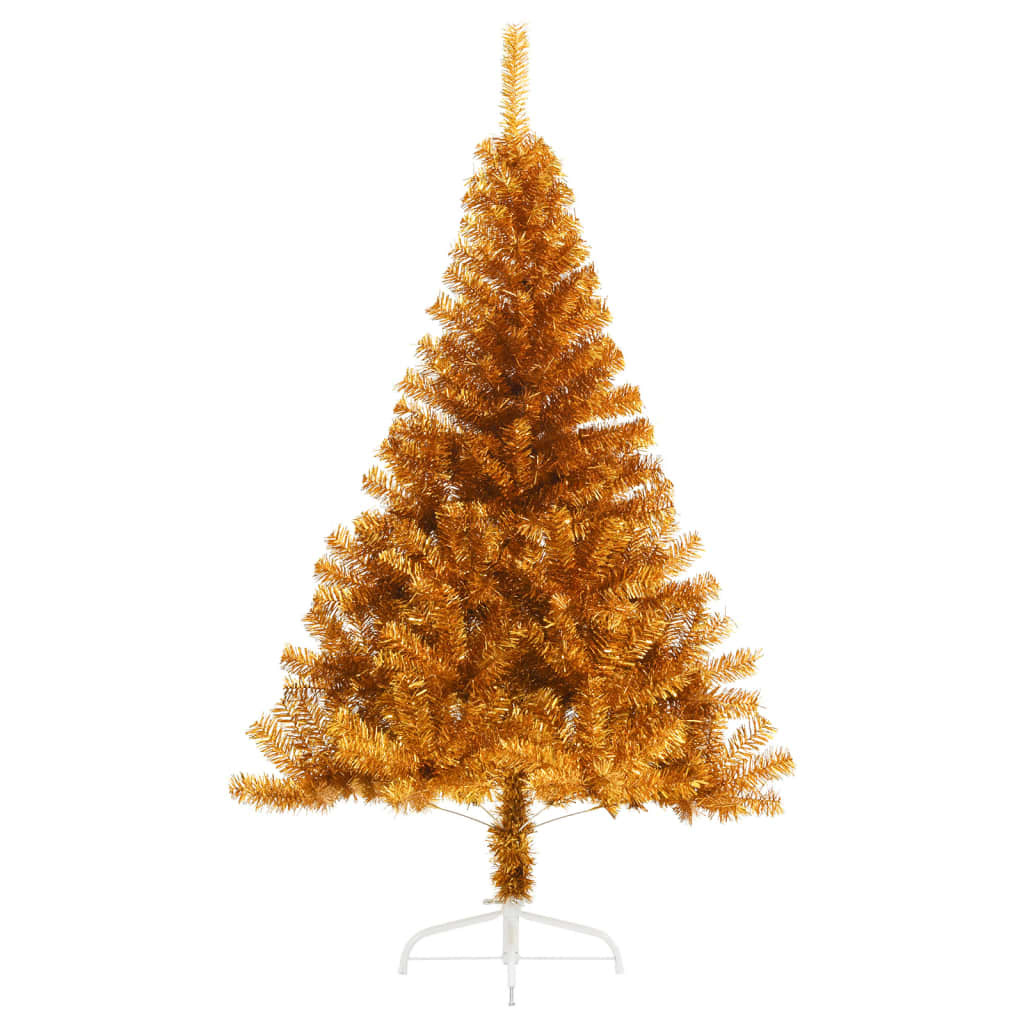 Vidaxl Kunstkerstboom metà con cappuccio da 120 cm standard colorato in oro