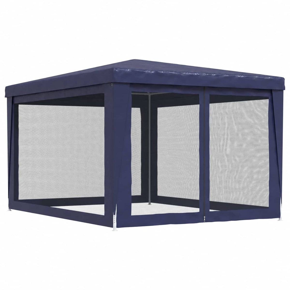 Vidaxl partytent met 4 mesh zijwanden 3x4 m hdpe blauw