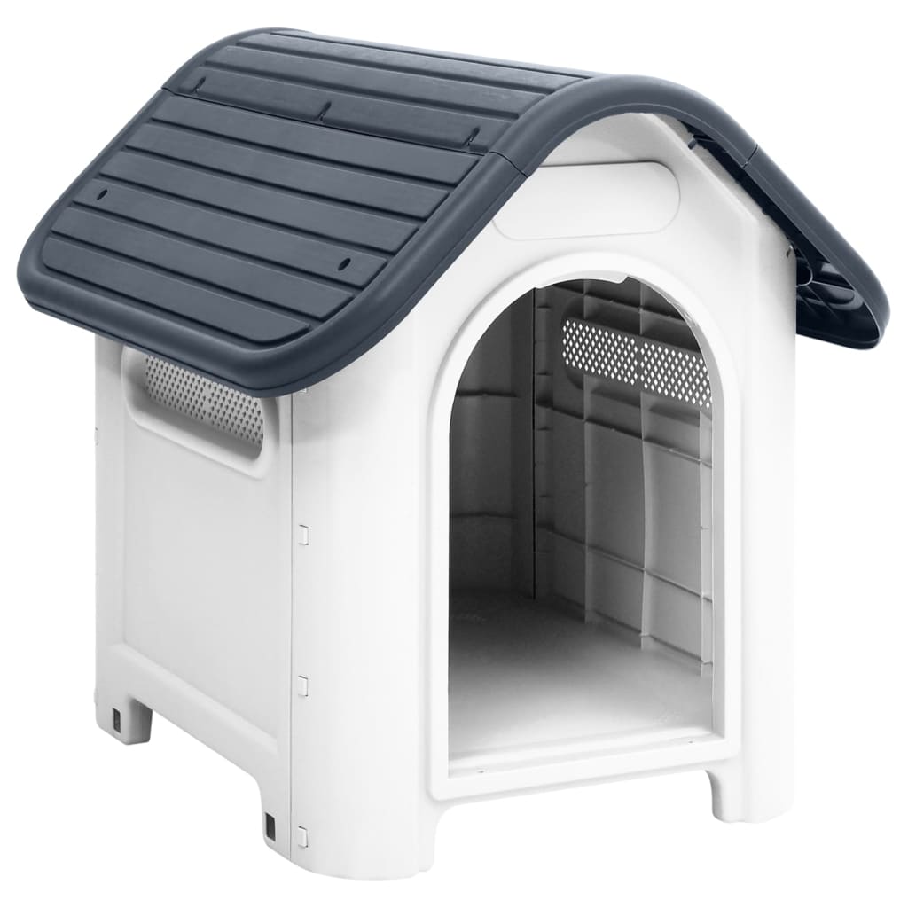 Vidaxl Dog Loft 59x75x66 cm Polypropengrau