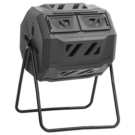 Vidaxl compostbak 160 l 73x64x95 zwart