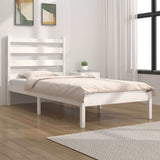 Vidaxl bedframe massief grenenhout wit 100x200 cm