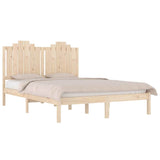 Vidaxl bedframe massief grenenhout 135x190 cm
