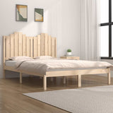 Vidaxl bedframe massief grenenhout 135x190 cm