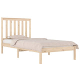 Vidaxl bedframe massief grenenhout zwart 75x190 cm