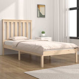Vidaxl bedframe massief grenenhout zwart 75x190 cm