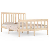 Vidaxl bedframe massief grenenhout 135x190 cm