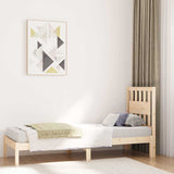 Vidaxl bedframe massief grenenhout zwart 75x190 cm