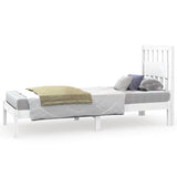 Vidaxl bedframe massief grenenhout wit 75x190 cm