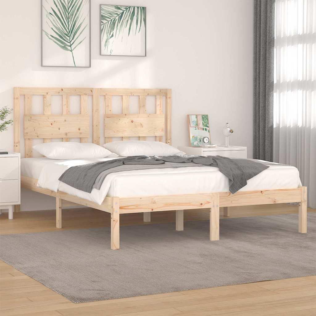 Vidaxl bedframe massief grenenhout 160x200 cm